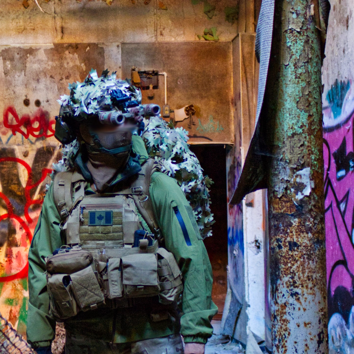 Scrim-Tac Fast Helmet Ghillie Cover - MAPLE 3D Edition Gen 2