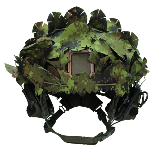 Scrim-Tac Fast Helmet Ghillie Cover - ASH 3D Edition Gen 2 WoodPat/Multipat