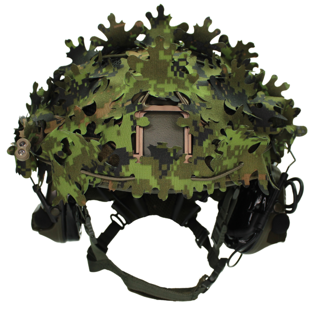 Scrim-Tac Fast Helmet Ghillie Cover - OAK 3D Edition Gen 2 WoodPat/Multipat