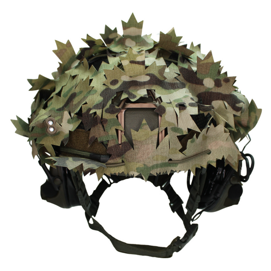Scrim-Tac Fast Helmet Ghillie Cover - MAPLE 3D Edition Gen 2