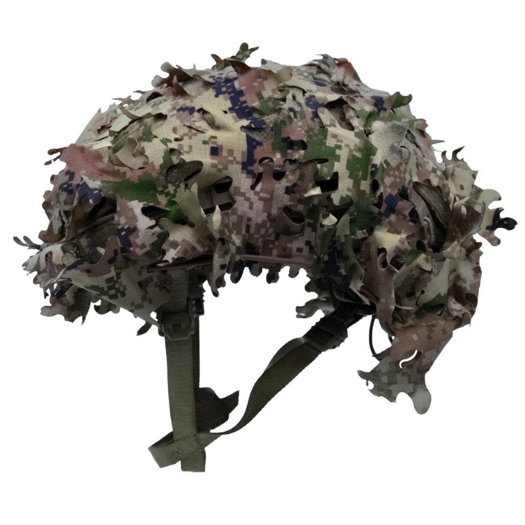 Scrim-Tac Fast Helmet Ghillie Cover - OAK 3D Edition Gen 2 WoodPat/Multipat