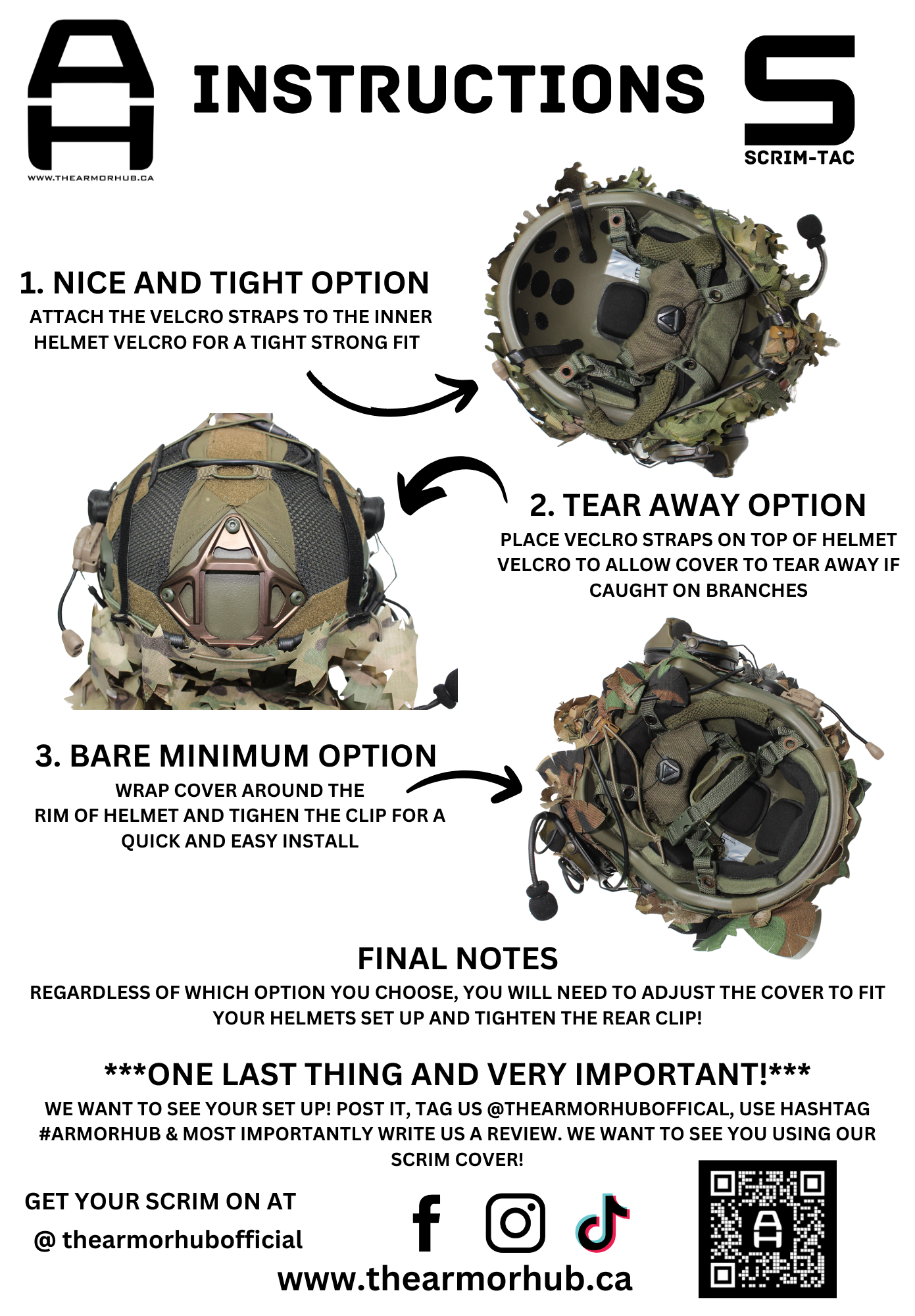 Scrim-Tac Fast Helmet Ghillie Cover - ASH 3D Edition Gen 2