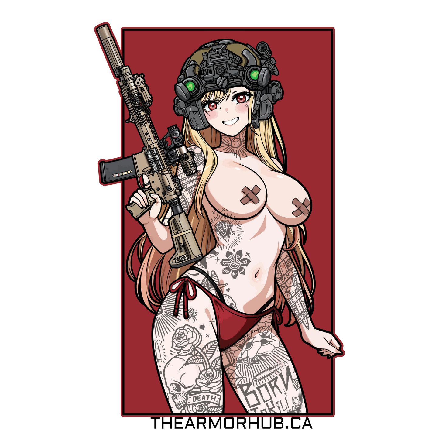 A.H. Red Flag Sticker