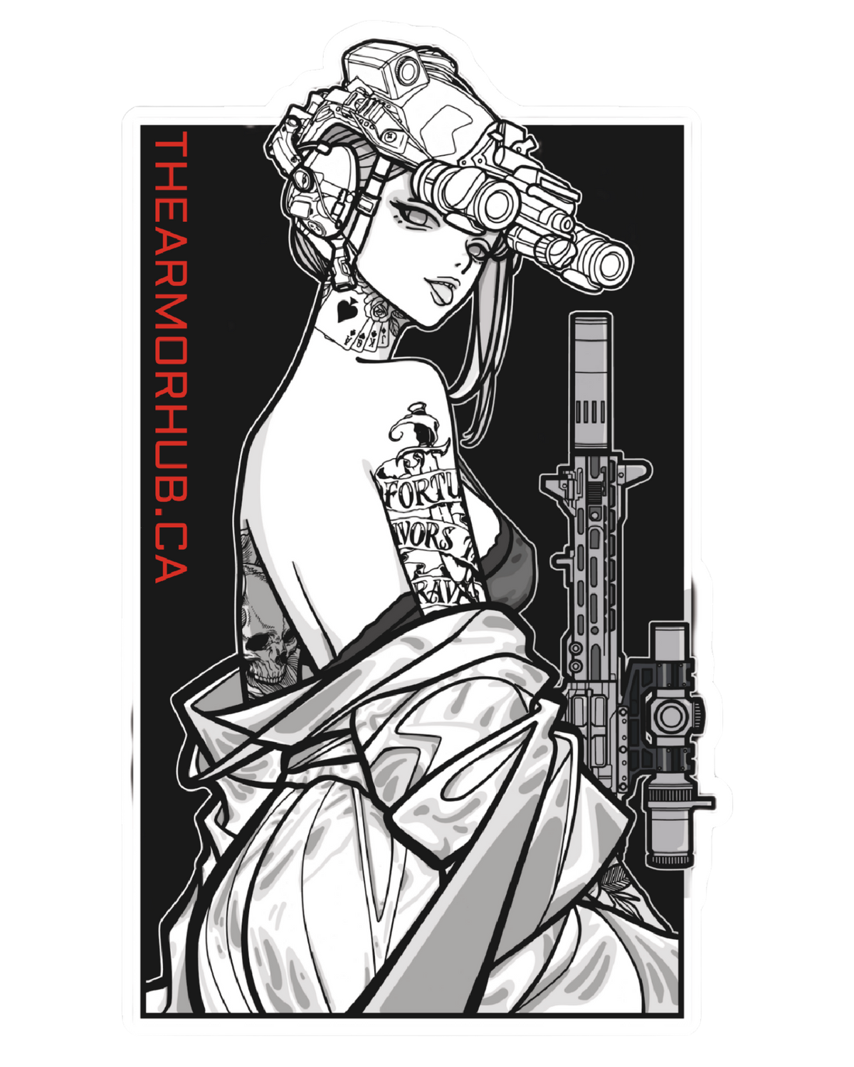 A.H. Floral Flow Sticker