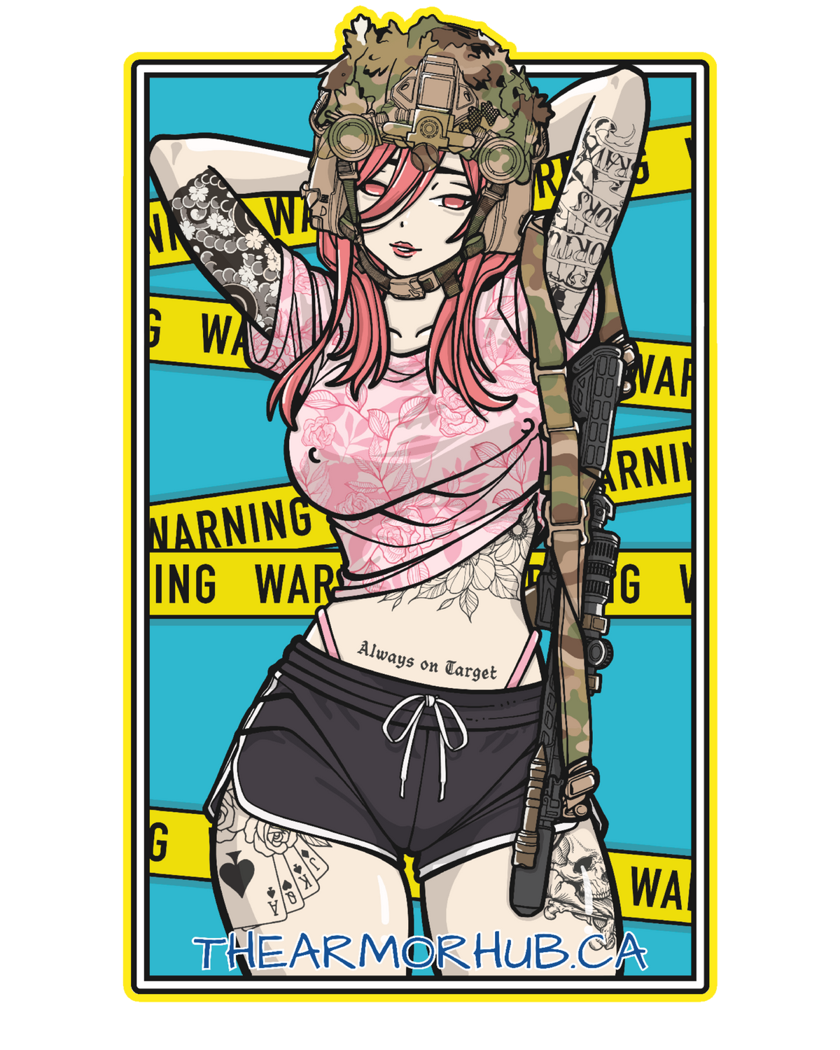 A.H. Warning Sticker