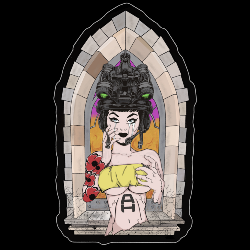 A.H. Weeping Wendy Sticker