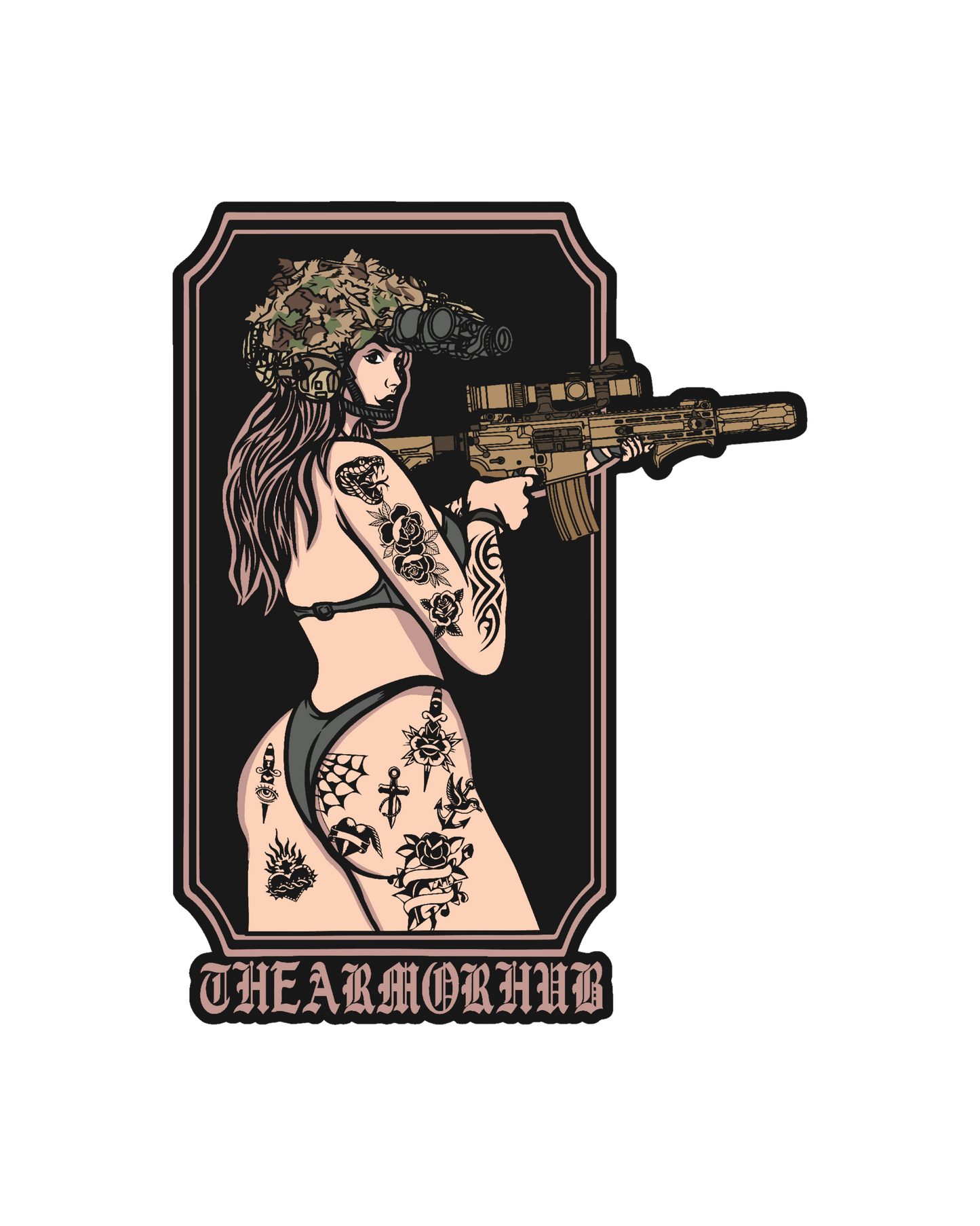 A.H. Chick Behind Sticker