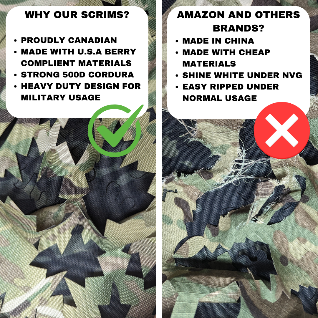 Scrim-Tac Fast Helmet Ghillie Cover - MAPLE 3D Edition Gen 2