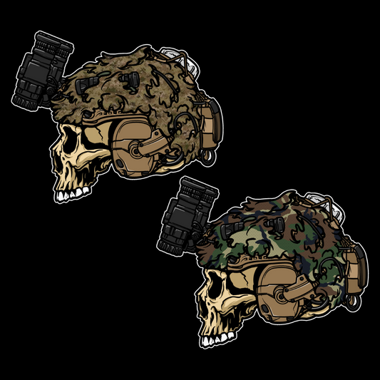 A.H. Scrim Heads Sticker