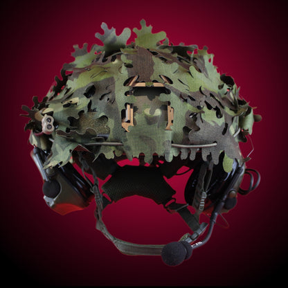 Scrim-Tac Fast Helmet Ghillie Cover - OAK 3D Edition Gen 2