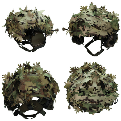 Scrim-Tac Fast Helmet Ghillie Cover - OAK 3D Edition Gen 2