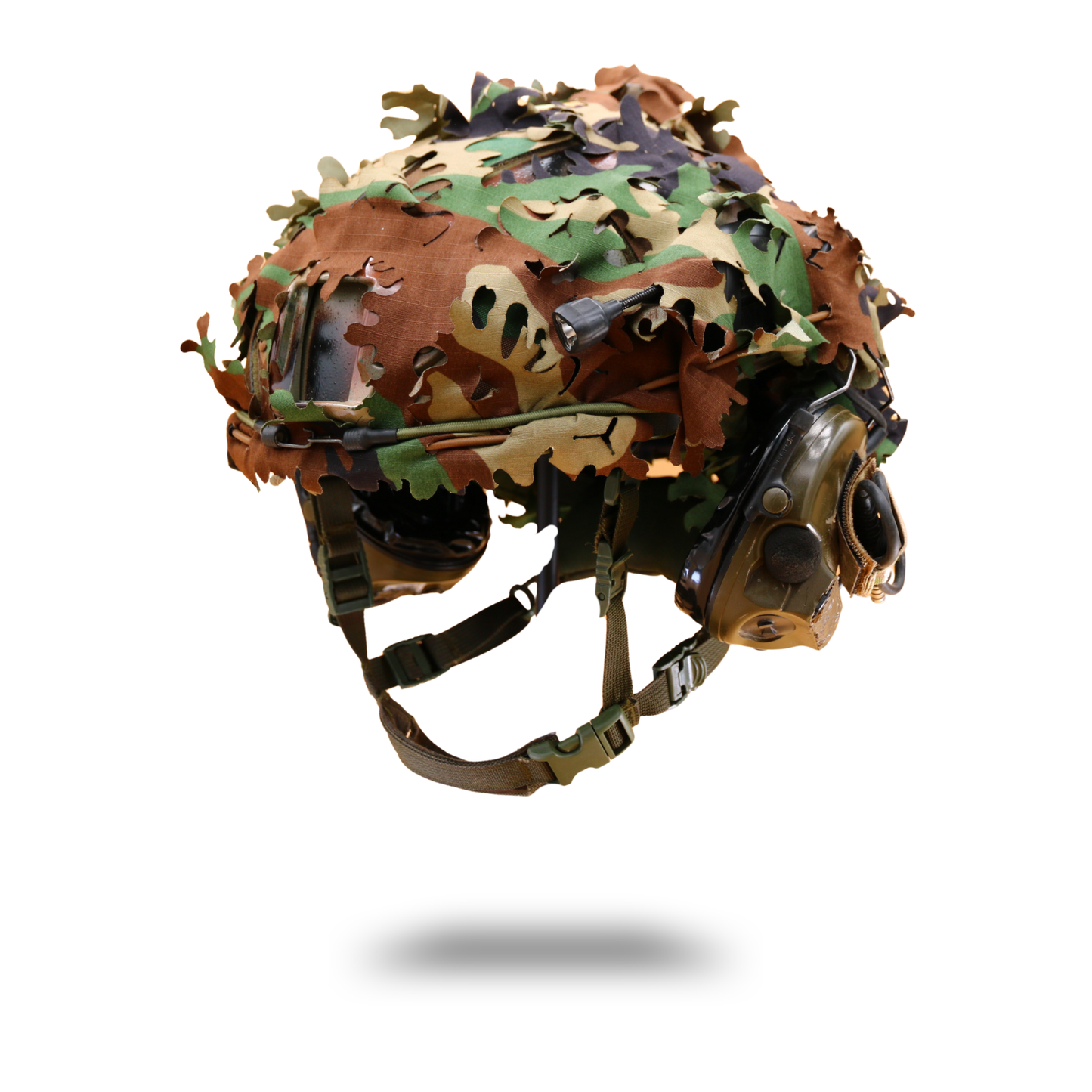 Scrim-Tac Fast Helmet Ghillie Cover - OAK 3D Edition Gen 4