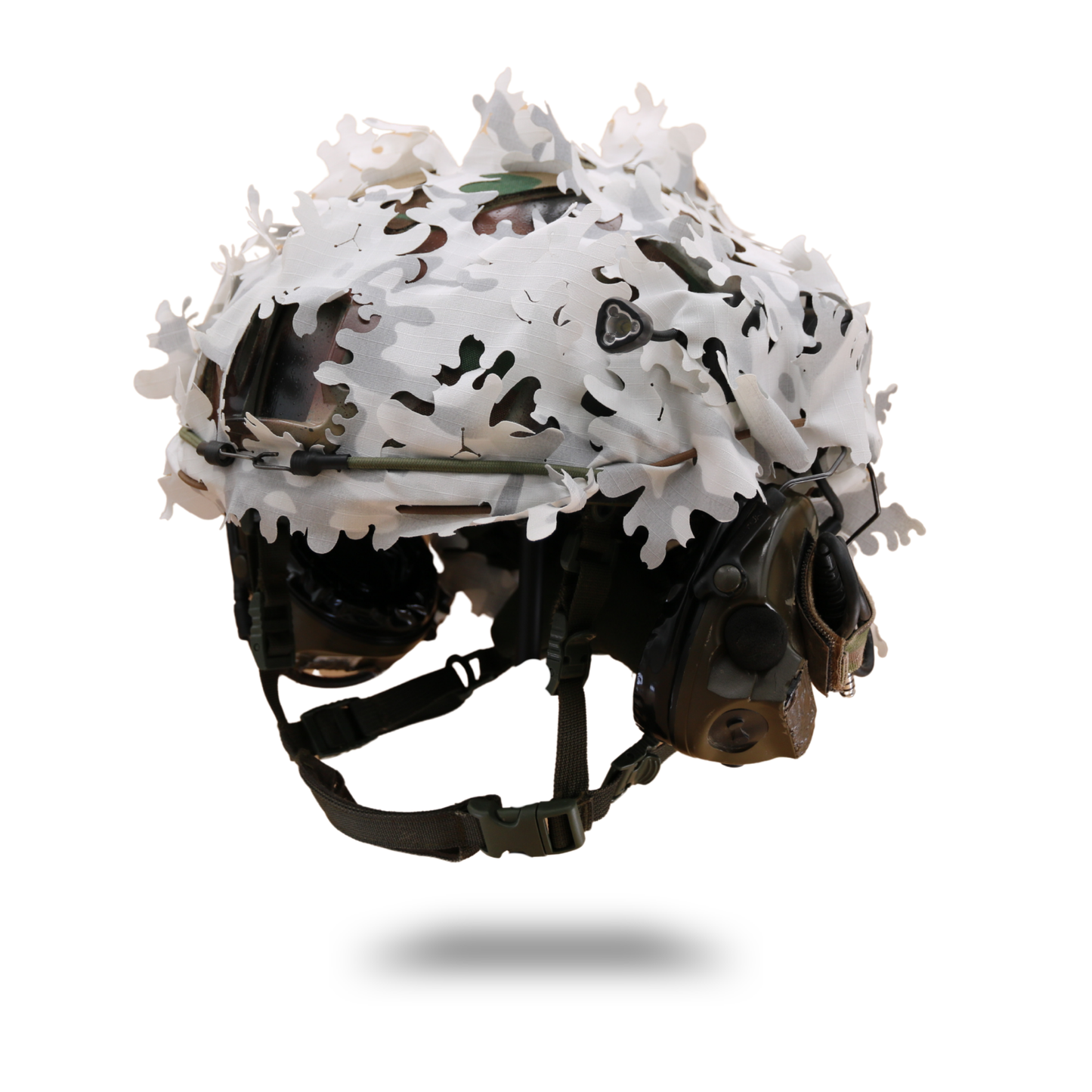 Scrim-Tac Fast Helmet Ghillie Cover - OAK 3D Edition Gen 4
