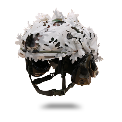 Scrim-Tac Fast Helmet Ghillie Cover - OAK 3D Edition Gen 4