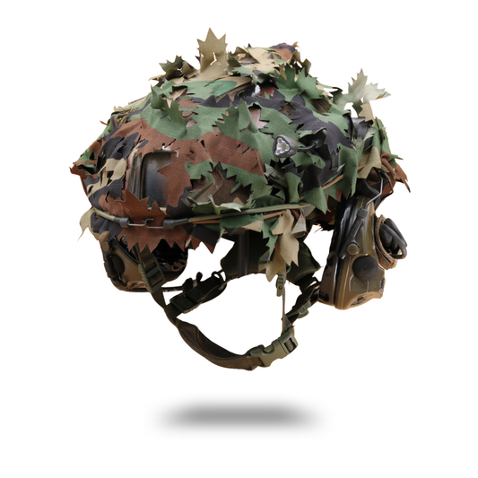 ScrimTac - High Cut Helmet Concealment Ghillie - Maple 3D Gen 4
