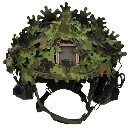 Scrim-Tac Fast Helmet Ghillie Cover - OAK 3D Edition Gen 2 WoodPat