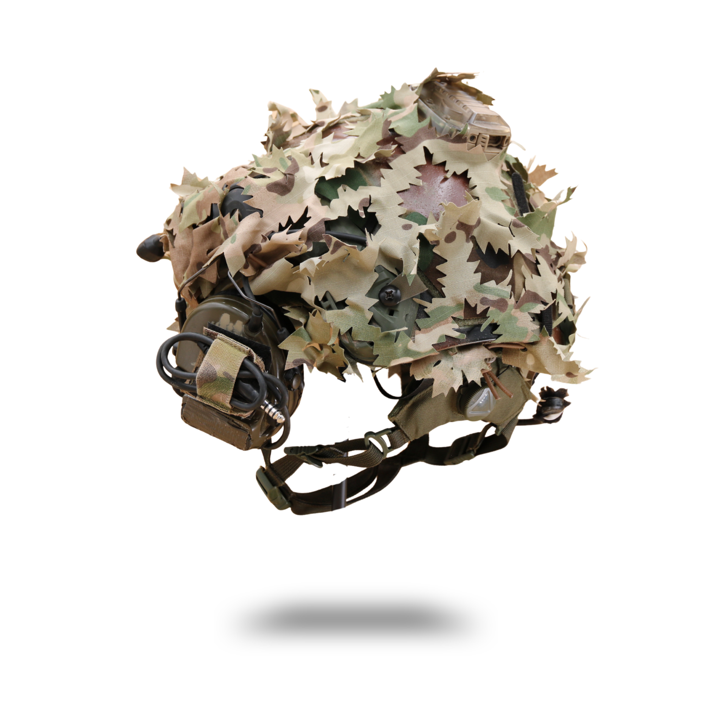 Scrim-Tac Fast Helmet Ghillie Cover - OAK 3D Edition Gen 4