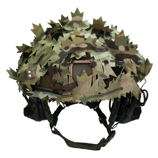 Scrim-Tac Fast Helmet Ghillie Cover - MAPLE 3D Edition GEN 2