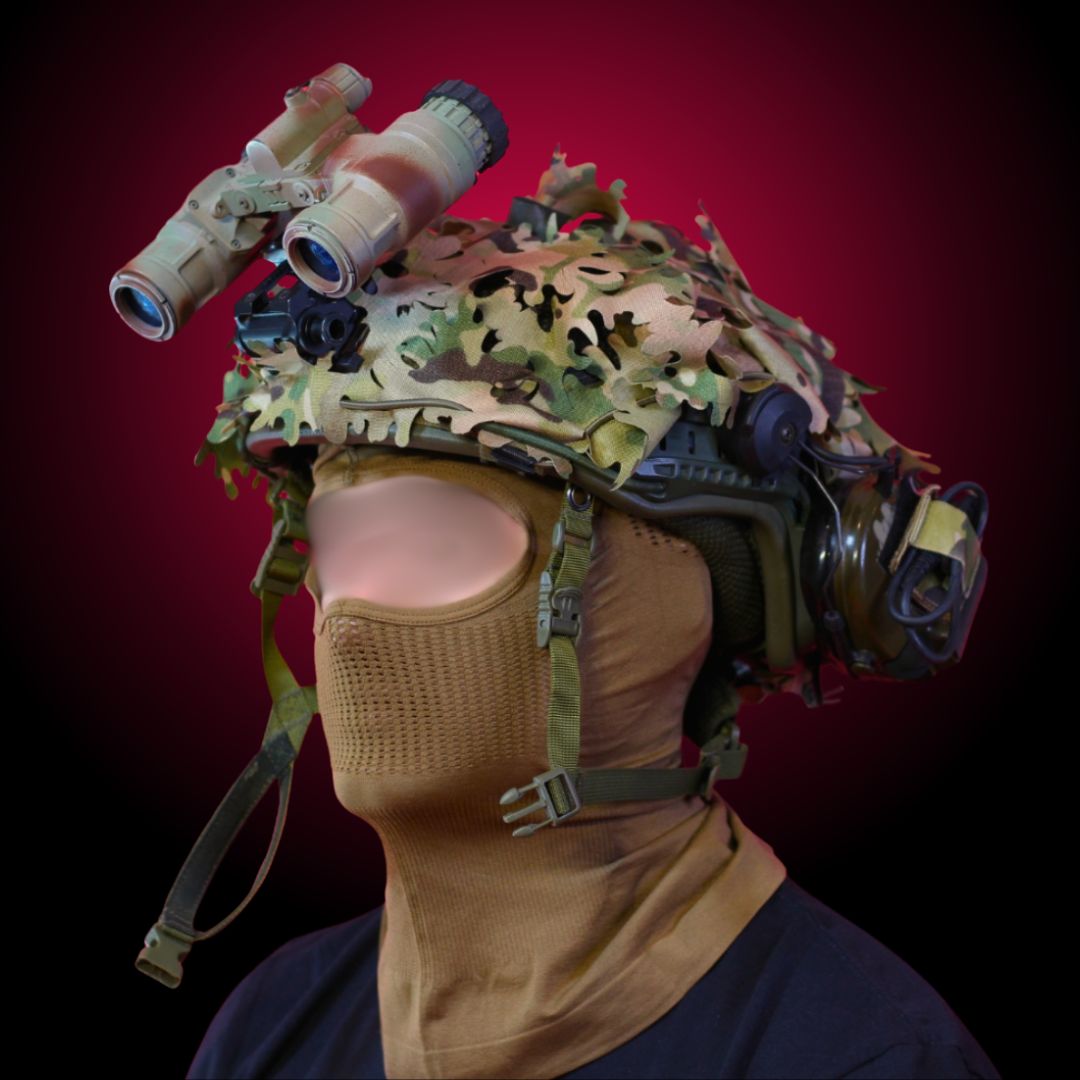 Scrim-Tac Fast Helmet Ghillie Cover - OAK 3D Edition Gen 2