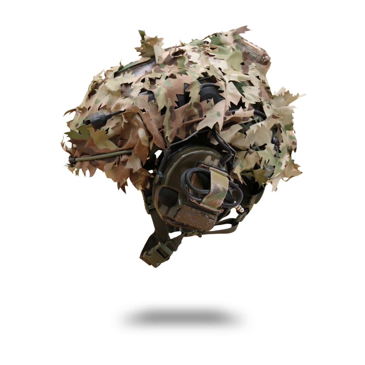 ScrimTac - High Cut Helmet Concealment Ghillie - Maple 3D Gen 4