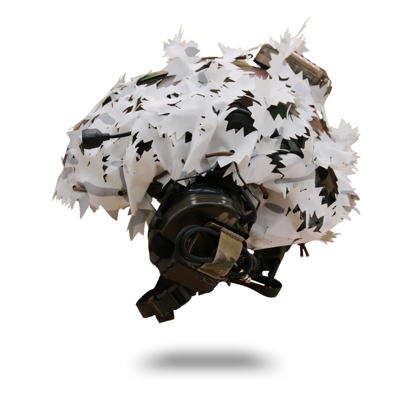 ScrimTac - High Cut Helmet Concealment Ghillie - Maple 3D Gen 4