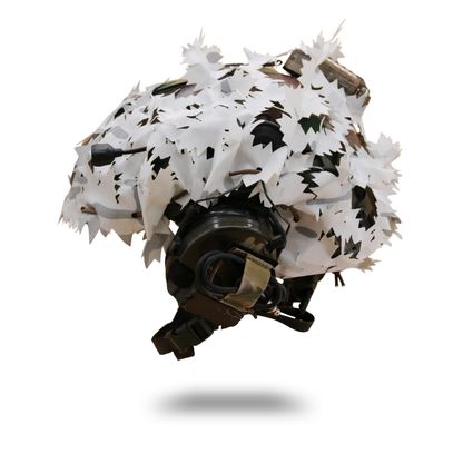 ScrimTac - High Cut Helmet Concealment Ghillie - Maple 3D Gen 4