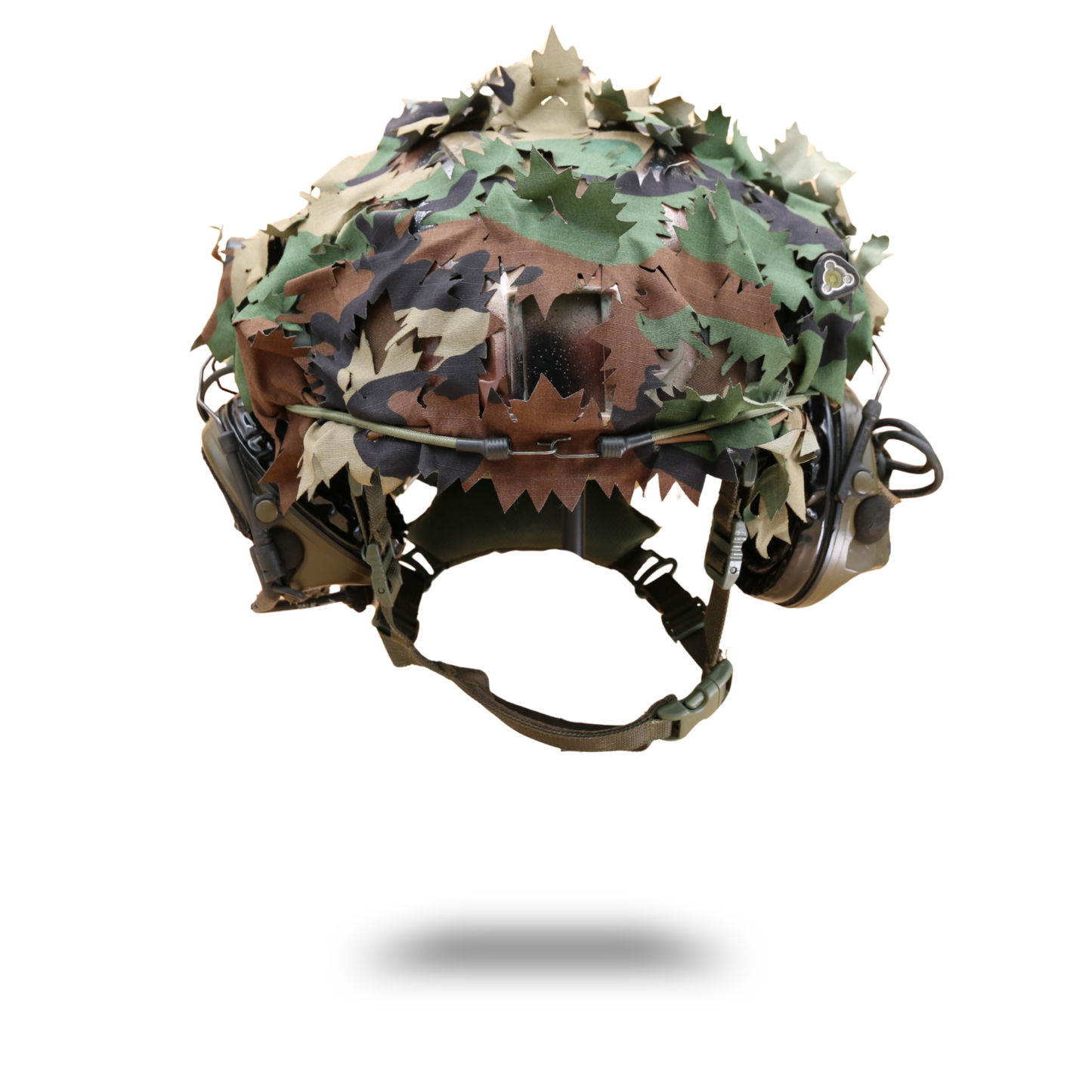 ScrimTac - High Cut Helmet Concealment Ghillie - Maple 3D Gen 4