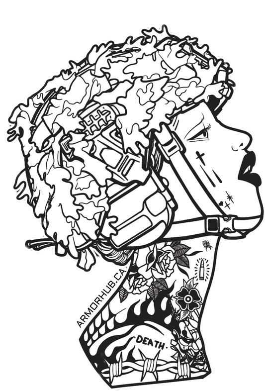 A.H. Scrim Siren Sticker