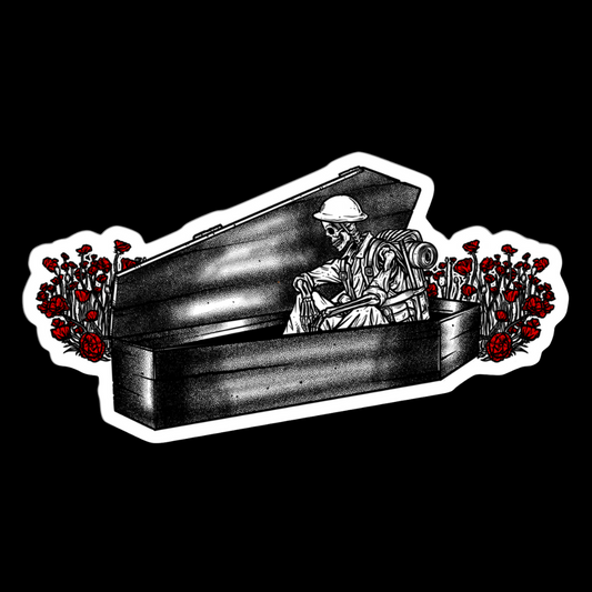 A.H. Remember Those In Coffins Sticker