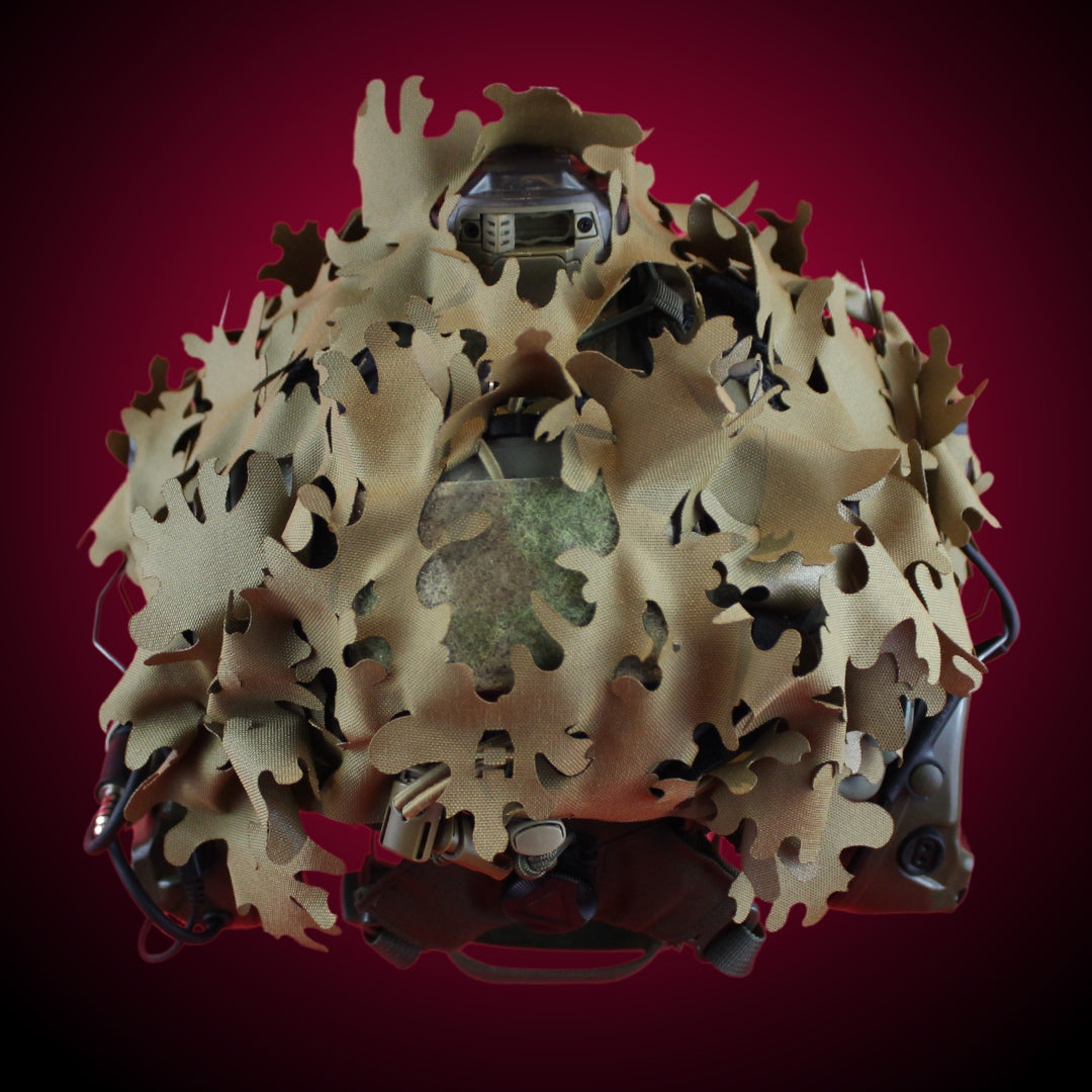 Scrim-Tac Fast Helmet Ghillie Cover - OAK 3D Edition Gen 2