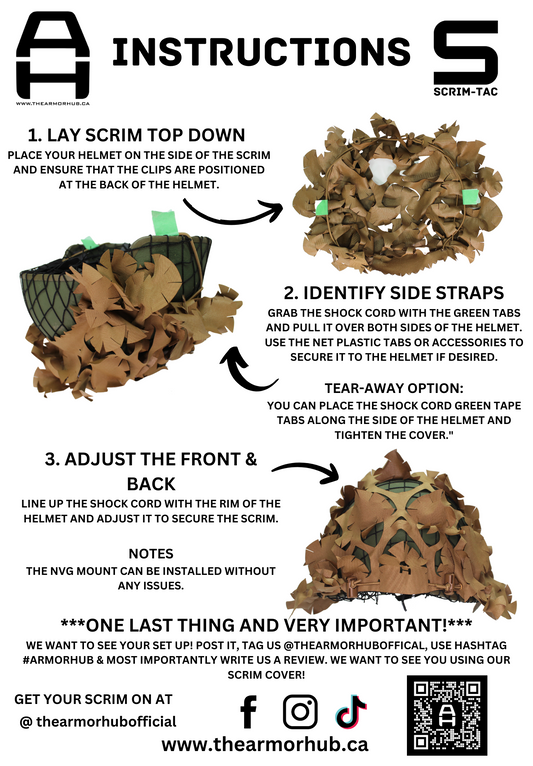 ScrimTac MICH style Helmet Cover - MAPLE 3D EDITION WoodPat/Multipat