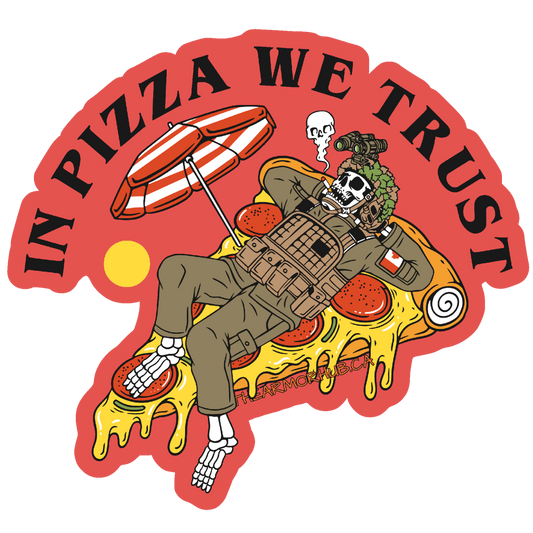 NCO In Pizza We Trust Sticker - Limited Time