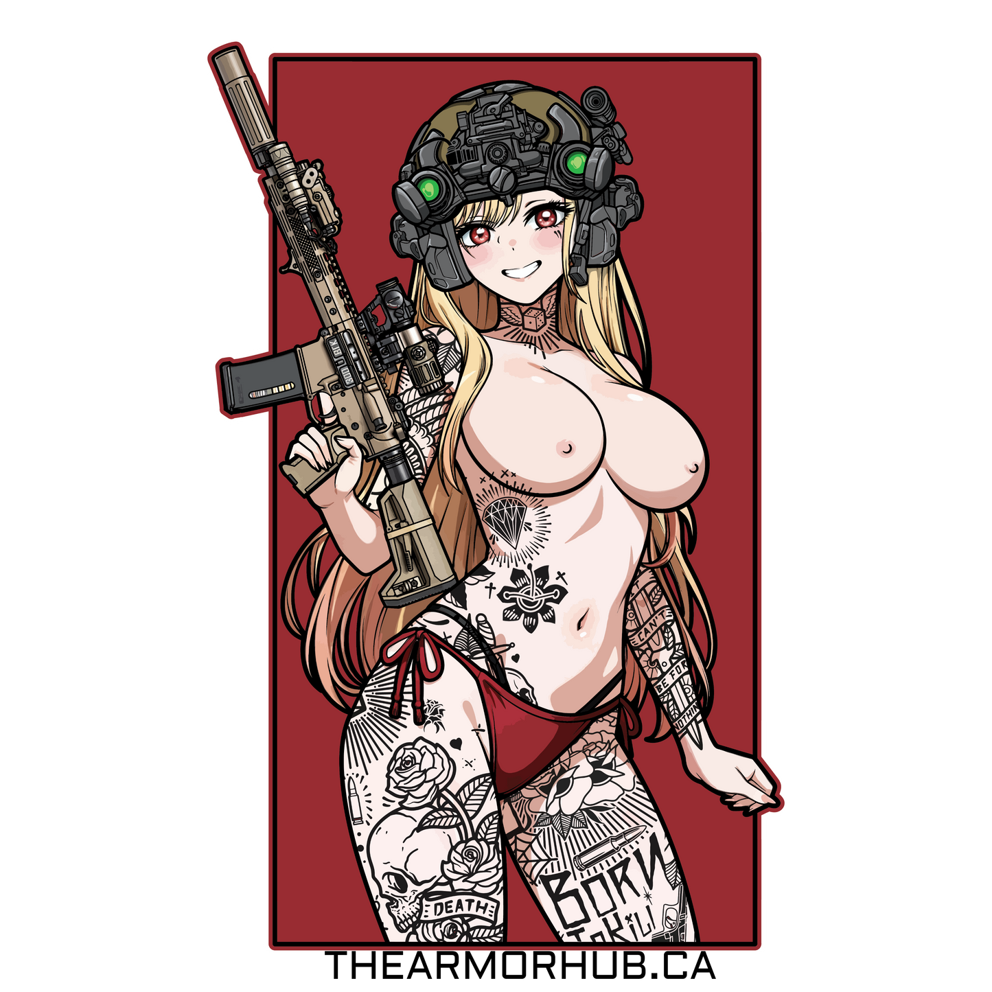 A.H. Red Flag Sticker