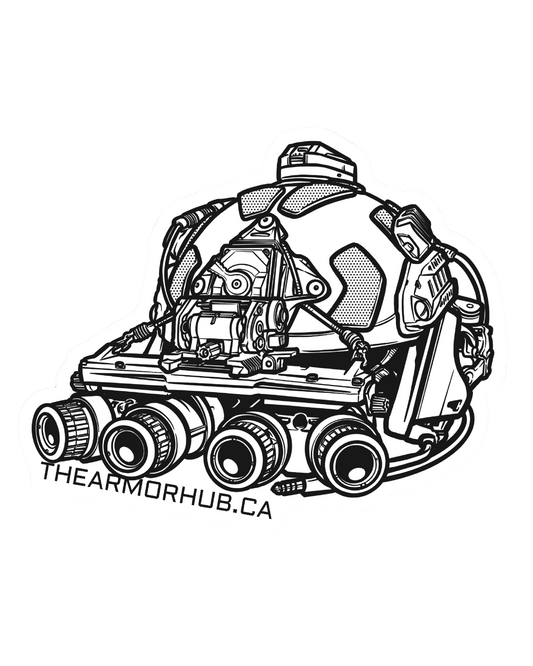 A.H. headcase. Sticker