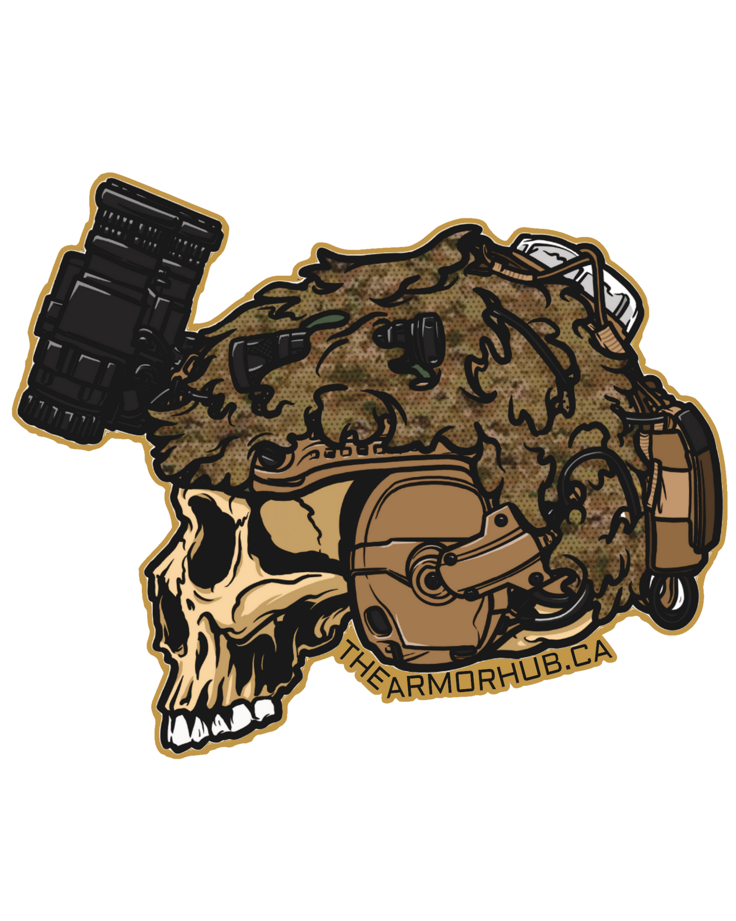 A.H. Scrim Heads Multipat Sticker