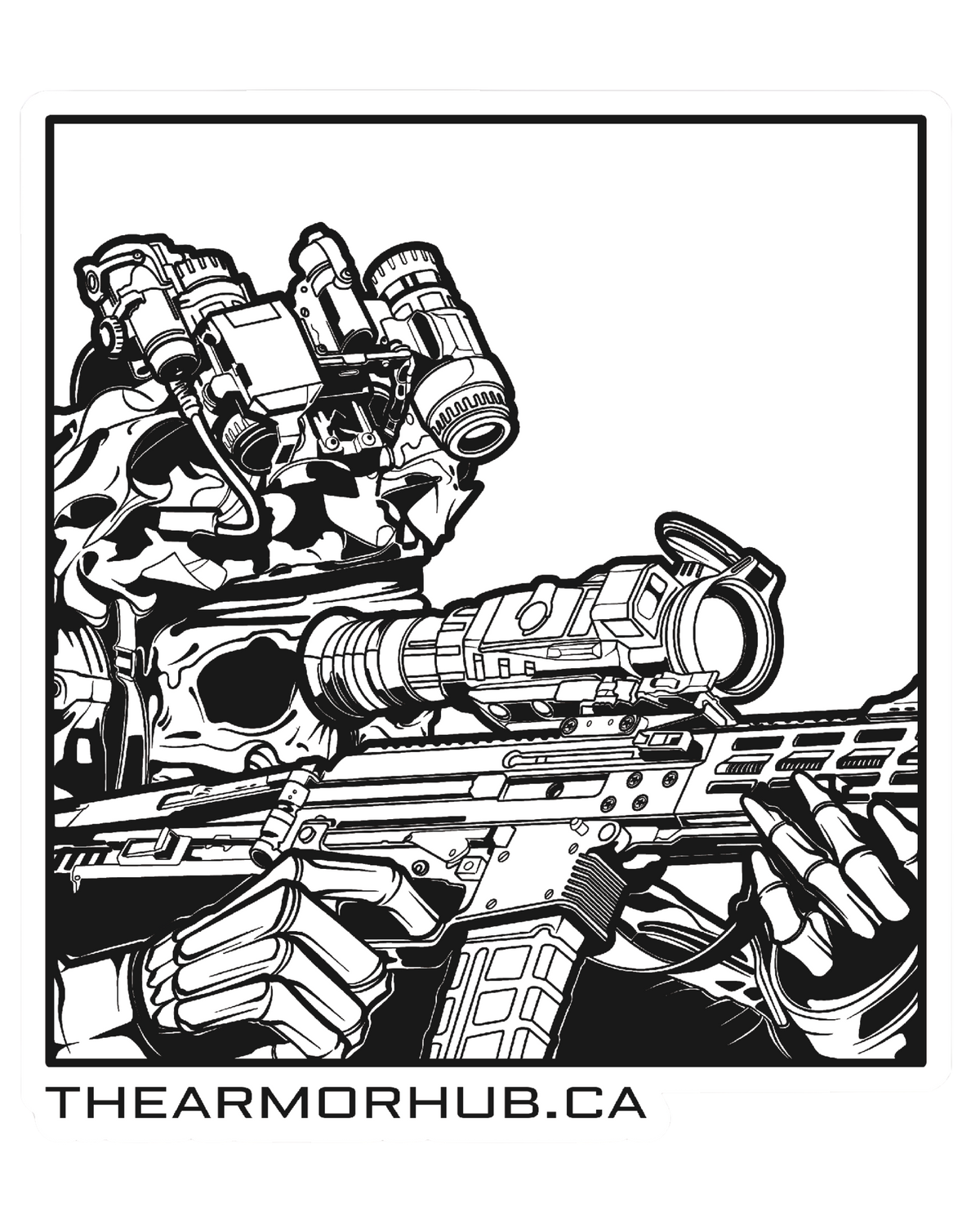 A.H. Night Stalker Sticker