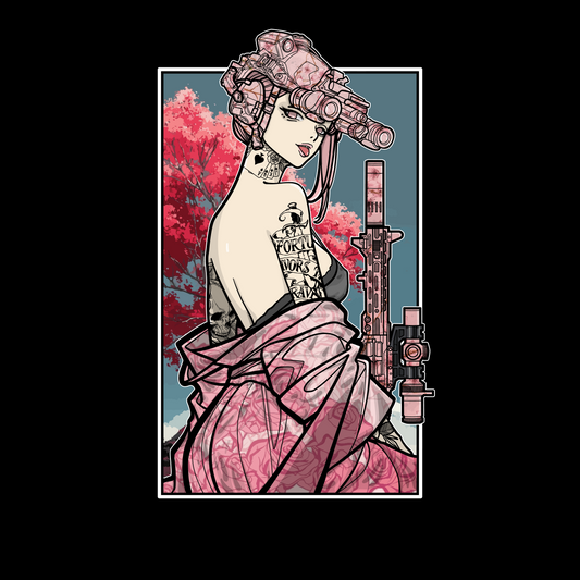 A.H. Floral Flow Sticker