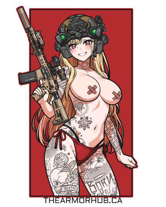 A.H. Red Flag Marin Sticker