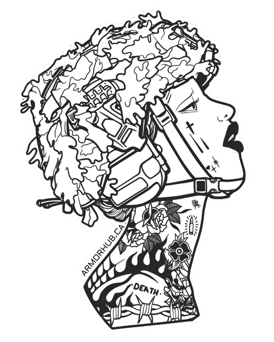 A.H. Scrim Siren Sticker